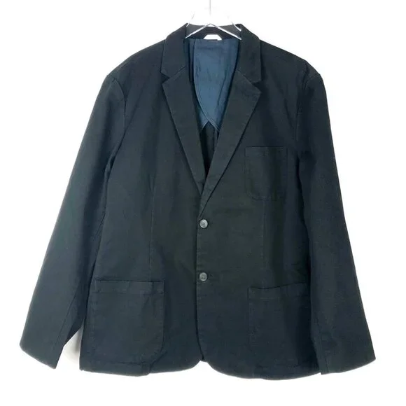 Goodthreads Blazer Men's Size XXL Black Slim-Fit Stretch Twill Academia NWT